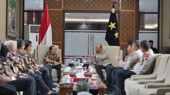 GM FKPPI Jatim bertemu Kapolda Jatim.
