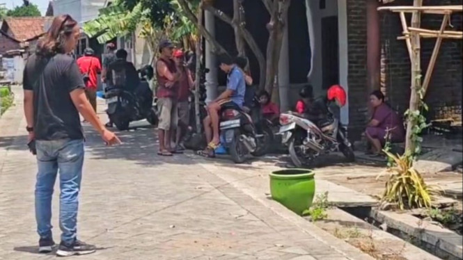 Lokasi pria meninggal di Porong, Sidoarjo.
