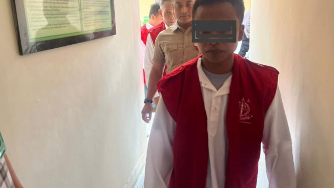 Terdakwa pencurian di PN Mojokerto.