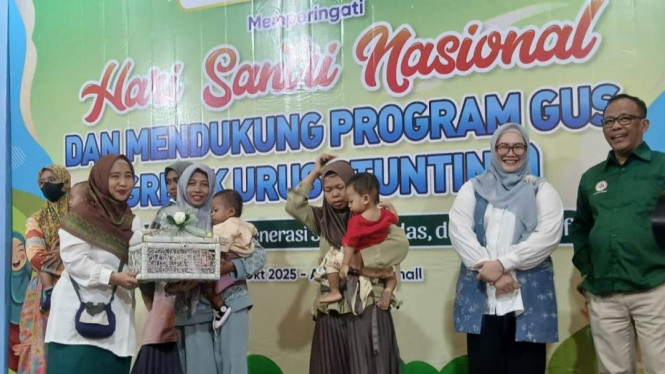 IIDI Gresik peringati Hari Santri dengan memberikan pendampingan balita di Kecamatan Kebomas