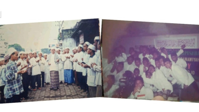 Suasana di PIQ Malang (kiri) dan Ponpes Al Khoziny (kanan) tahun 90an.