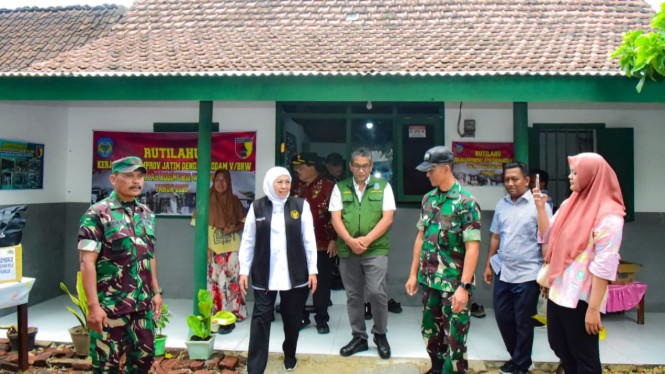Khofifah Saat Meninjau Rutilahu di Nganjuk.