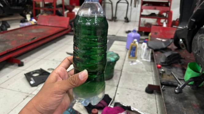 Pertalite dari motor warga