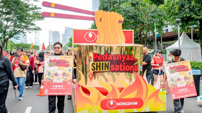 Festival Shin Ramyun, kuliner mie pedas khas Korea.