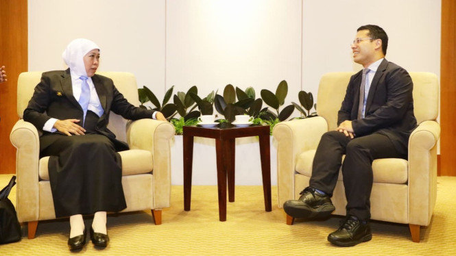 Gubernur Khofifah bertemu Menteri Pendidikan Singapura Desmond Lee