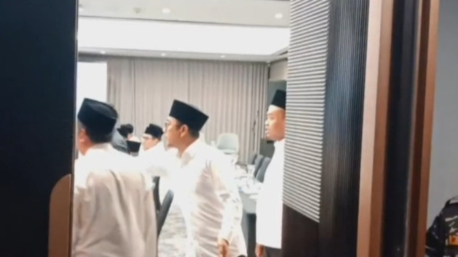 Suasana pertemuan PBNU dan PWNU se Indonesia di Surabaya.