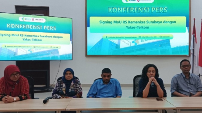 Jumpa Pers MoU RS Kemenkes Surabaya dengan Yakes-Telkom.