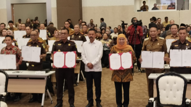MoU Pemprov Jatim dengan Kejati Jatim.
