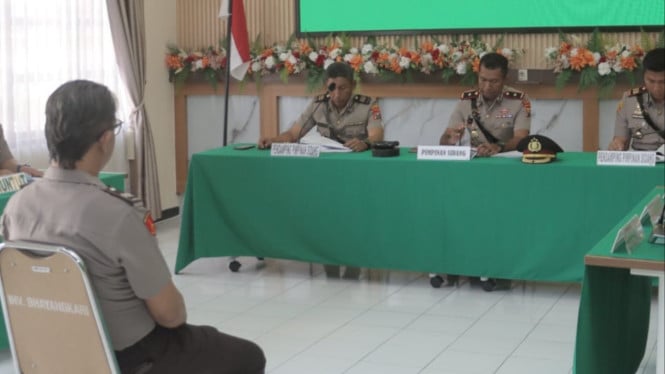 Sidang disiplin digelar di Polres Blitar.