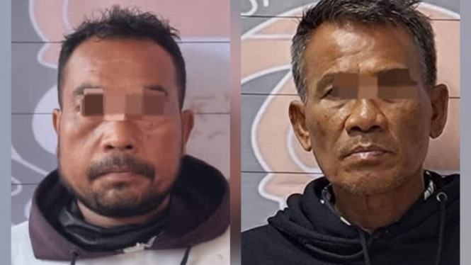Tersangka FA dan BU ditangkap Satreskoba Polres Gresik