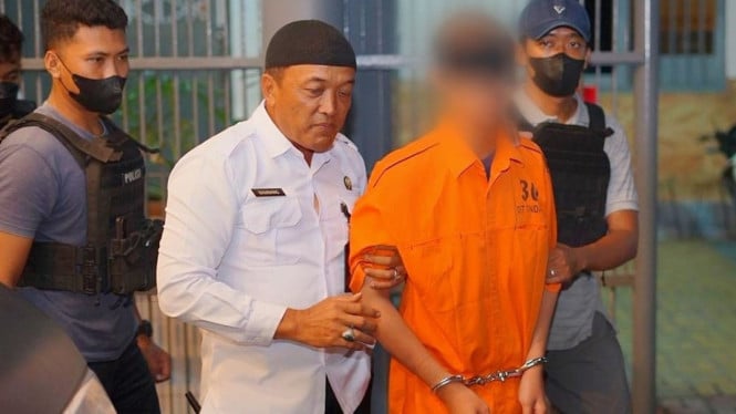 Napi teroris setiba di Lapas Kelas I Surabaya di Porong, Sidoarjo.