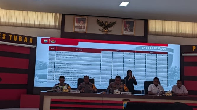Jumpa Pers Akhir Tahun Polres Tuban.