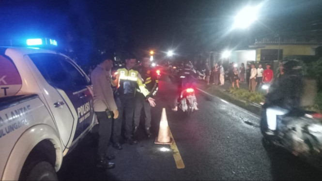 TKP Kecelakaan di Tulungagung.