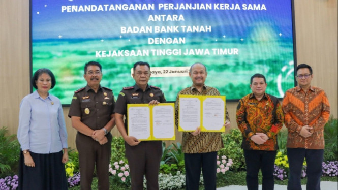 Kerja sama Badan Bank Tanah dan Kejati Jatim.