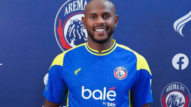 Penyerang asing baru Arema FC Joel Vinicius Silva Dos Anjos.