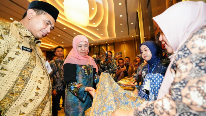Gubernur Khofifah saat memimpin misi dagang di Provinsi Jawa Tengah.