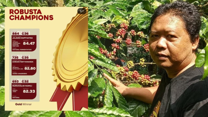 Pelaku sekaligus prosesor kopi asal Kota Blitar, Ahrian Festyananda.