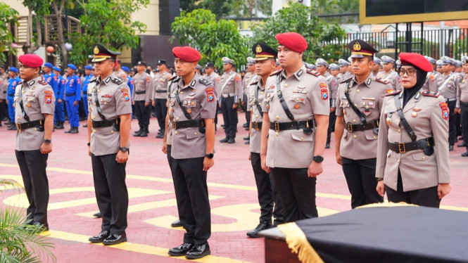 Sertijab dan pengukuhan Kasat PPA-PPO di Polresta Sidoarjo.
