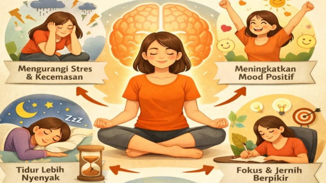 Ilustrasi Efek Puasa bagi Kesehatan mental ChatGPT Image