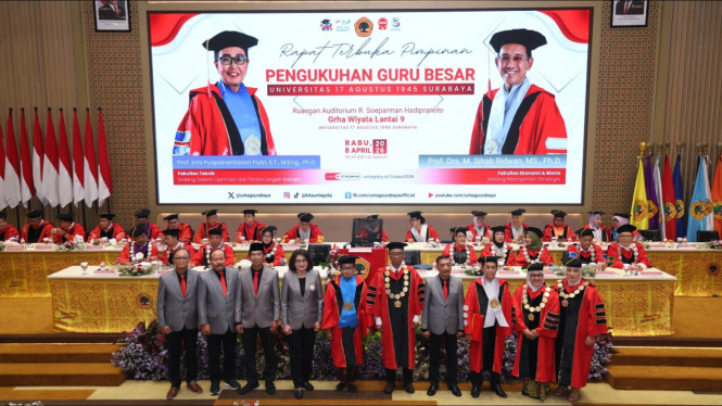 Pengukuhan guru besar Untag.