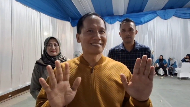 Wabup Tulungagung Bahrudin Usai Diperiksa.