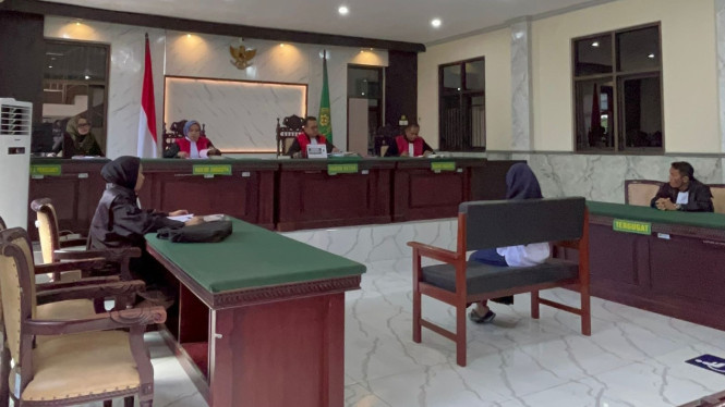 Sidang pembacaan vonis untuk Aulia, tersamgka yang terlibat dalam aborsi perselingkuhan