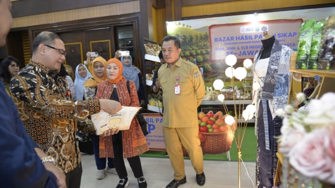 Kepala Dindik Jatim Aries Agung Paewai memaparkan capaian inovasi pendidikan Jawa Timur
