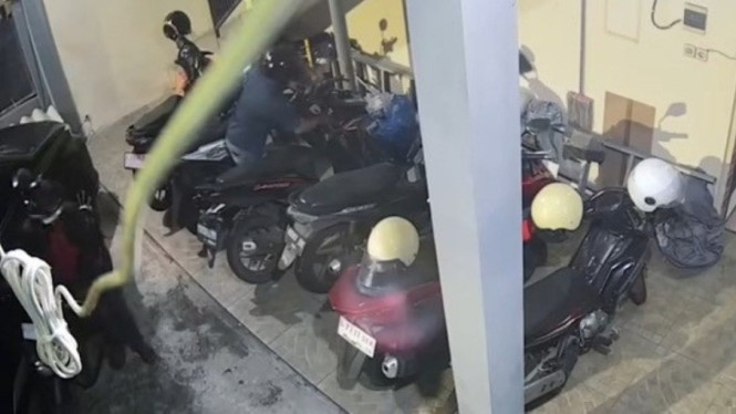 Tangkapan layar curanmor di Lakarsantri