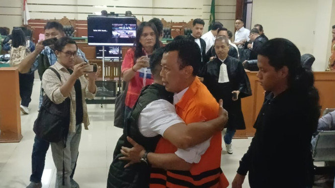 Bupati Ponorogo nonaktif Sugiri Sancoko di Pengadilan Tipikor Surabaya