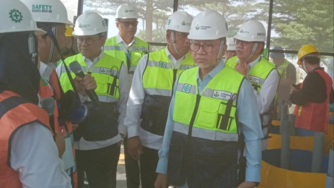 Kunjungan Menko Pangan Zulkifli Hasan ke TUKS Petrokimia Gresik.