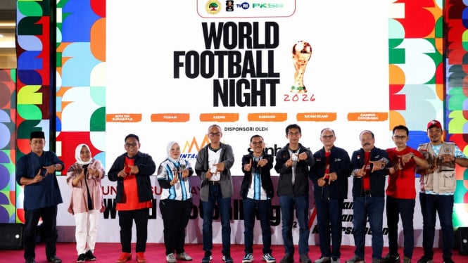 Nobar Final Piala Dunia 2026 Argentina Vs Spanyol yang Digelar Untag Surabaya.