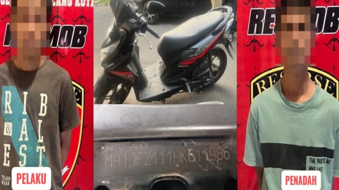 Pelaku dan penadah motor curian di Kota Malang