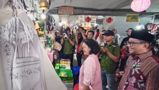 Pedagang Pasar Johar  Solid Dukung Agustin-Iswar