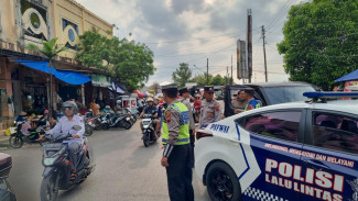Rawan Laka dan Kriminal, Polisi Amankan Pasar Takjil Ramadan di Jepara