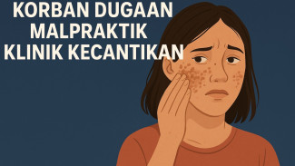 Bukannya Mulus, Wajah Pasien Ini Malah Menghitam Usai Perawatan di Klinik Kecantikan Pekalongan
