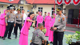 40 Anggota Polres Karanganyar Naik Pangkat, Kapolres: Tanggung Jawab Makin Berat