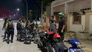 Sembilan Motor Brong Disita Tim Sparta Solo saat Razia Tengah Malam