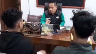 Nyaris Tewas Diamuk Massa, Dua Pentolan Gangster di Kudus Digiring ke Kantor Polisi