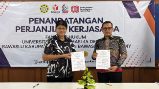 Bawaslu Kota Yogya Sinergi Kelembagaan dengan Universitas Proklamasi 45