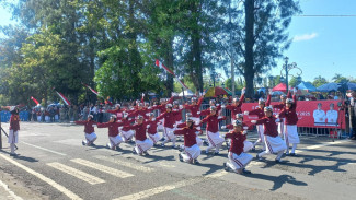 Peserta Menurun, Lomba Pawai HUT Ke-80 RI Kulonprogo tetap Meriah