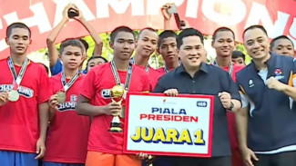 ASTI Kudus Juara Piala Presiden U-15, Dinobatkan Menpora Sebagai Akademi Sepak Bola Terbaik di Indonesia