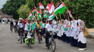 Ride for Palestina Tiba di Batang, Tempuh 1.000 Kilometer untuk Solidaritas Kemanusiaan
