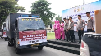 Polda DIY Berangkatkan Bantuan Kemanusiaan bagi Korban Bencana