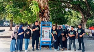 Usai Rakerda, KNPI Karanganyar Tebar Benih Ikan dan Tanam Pohon di Lereng Lawu