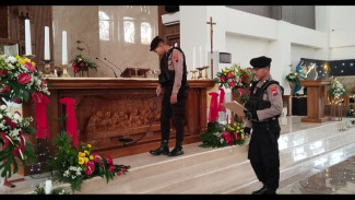 Natal 2025, Gereja di Karanganyar Disterilkan, Anjing Pelacak Turun