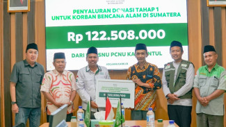 LAZISNU DIY Galang Rp324 Juta untuk Korban Bencana di Sumatera