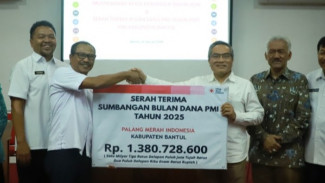 Bulan Dana PMI Bantul 2025 Lampaui Target, Bukti Kepedulian Sosial Warga