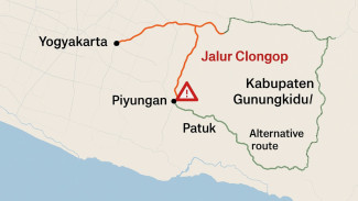 Jalur Clongop Kembali Dilanda Longsor, Retakan 50 Meter Jadi Ancaman Serius