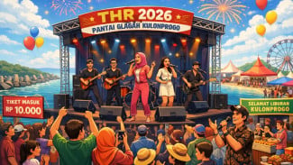 Libur Lebaran 2026, Pantai Glagah Jadi Magnet Hiburan THR Kulonprogo
