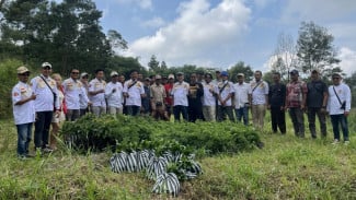 Harlah ke-18, Satria DIY Hijaukan Lereng Merapi dengan 1.800 Pohon